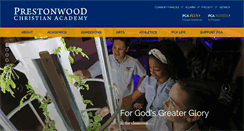 Desktop Screenshot of prestonwoodchristian.org
